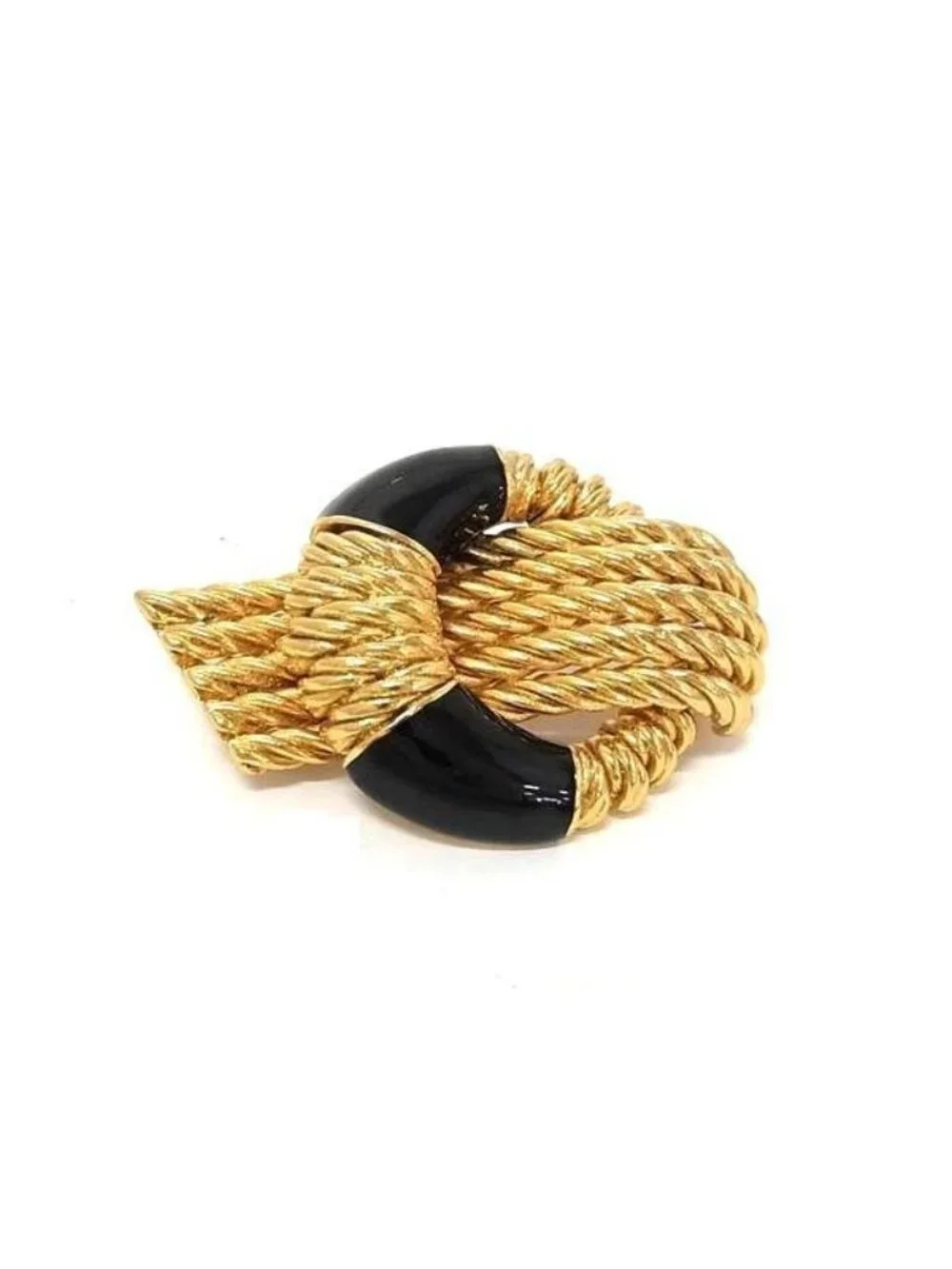 Balenciaga Vintage Pin Brooch Pin Badge Gold Black